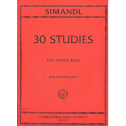 30 Studies : for string bass - Franz Simandl