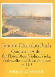 Quintett A-Dur op.11.5 - für Violine, Viola, - Johann Christian Bach