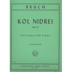 Kol nidrei op.47 : for viola and piano - Max Bruch