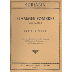 Flammes sombres op.73,2 : - Alexander Skrjabin / Scriabin