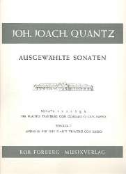 SONATA 6 : FUER QUERFLOETE UND - Johann Joachim Quantz