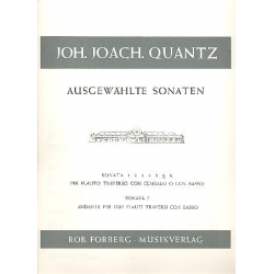 SONATA 6 : FUER QUERFLOETE UND -Johann Joachim Quantz