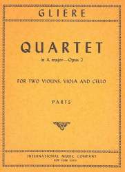 Quartet A major op.2 : for 2 violins, - Reinhold Glière