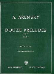 12 préludes op.63 Band 1 (Nr.1-6) : - Anton Stepanowitsch Arensky