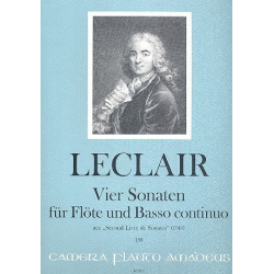 4 Sonaten - für Flöte und Bc - Jean-Marie LeClair