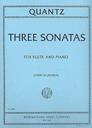 3 Sonatas : for flute and piano - Johann Joachim Quantz