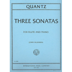 3 Sonatas : for flute and piano - Johann Joachim Quantz