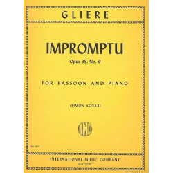 Impromptu op.35,9 : for bassoon and piano - Reinhold Glière