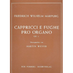 Capricci e fughe op.1 : - Friedrich Marpurg