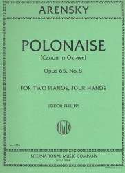 Polonaise op.65,8 : for 2 pianos 4 hands - Anton Stepanowitsch Arensky