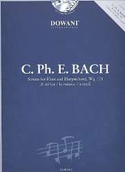 Sonate a-Moll Wq128 (+CD) : - Carl Philipp Emanuel Bach