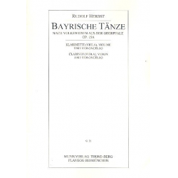 Bayrische Tänze op.15a : für Klarinette - Rudolf Herbst
