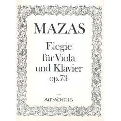 Elegie op.73 - für Viola und Klavier - Jacques Mazas