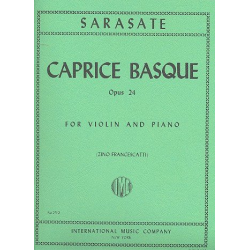 Caprice basque op.24 : for violin - Pablo de Sarasate