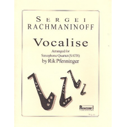 Vocalise op.34,14 : for 4 saxophones -Sergei Rachmaninov (Rachmaninoff)