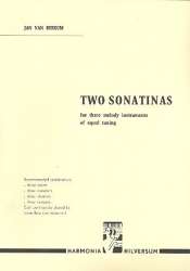 2 Sonatinas : for 3 melody instruments - Jan van Beekum