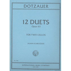 12 Duets op.63 : for 2 violoncellos - Justus Johann Friedrich Dotzauer