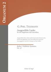 Ausgewählte Lieder für eine Singstimme und B.C. -Georg Philipp Telemann
