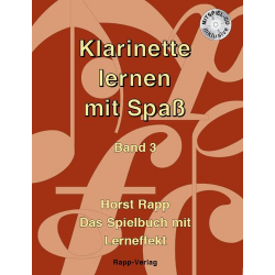 Klarinette lernen mit Spaß Band 3 - Horst Rapp
