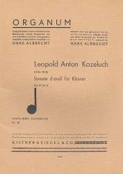 Sonate d-Moll op.51,3 : für Klavier - Leopold Anton Kozeluch