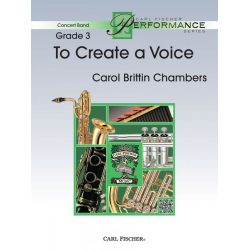 To Create a Voice - Carol Brittin Chambers