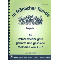 In fröhlicher Runde Heft 3 - Akkordeon / Keyboard / C-Stimme mit Text -Rudi Seifert