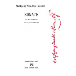 Sonate nach dem Flötenquartett - Wolfgang Amadeus Mozart