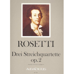 3 Quartette op.2 - für Streichquartett - Francesco Antonio Rosetti (Rößler)