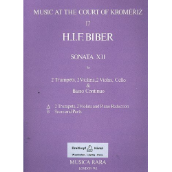 Sonate Nr.12 für 2 Trompeten, - Heinrich Ignaz Franz von Biber