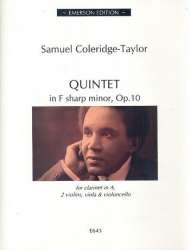 Quintet in f Sharp Minor op.10 : for - Samuel Coleridge-Taylor