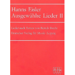 Ausgewählte Lieder Band 2 : - Hanns Eisler