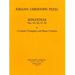 Sonatinen Nr. 63, 64, 67, 68 - Johann Christoph Pezel