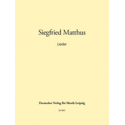 Lieder : für Gesang (hoch) und Klavier - Siegfried Matthus