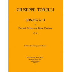 Sonate D-Dur G6 für Trompete, Streicher - Giuseppe Torelli
