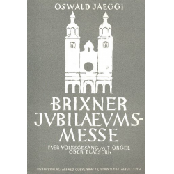 Jaeggi, Oswald : Brixner Jubiläums-Messe -Oswald Jaeggi