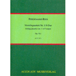 Quartett Nr. 1 Op. 70, 1 F-Dur - Ferdinand Ries