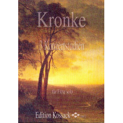 3 Konzertstudien op.188  : für Flöte solo - Emil Kronke