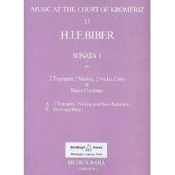 Sonata no.1 : for 2 trumpets, - Heinrich Ignaz Franz von Biber