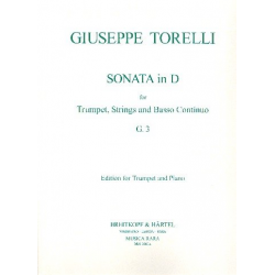 Sonata in D G3 : for trumpet and piano - Giuseppe Torelli