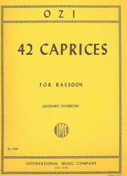 42 Caprices : for bassoon solo - Etienne Ozi