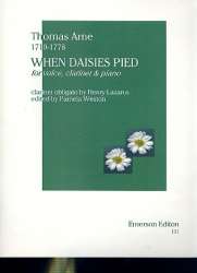 When daisies pied : for voice, - Thomas Augustine Arne