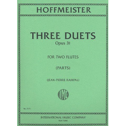 3 Duets op.31 : for 2 flutes - Franz Anton Hoffmeister