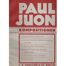 4 Klavierstücke op.90 - Paul Juon