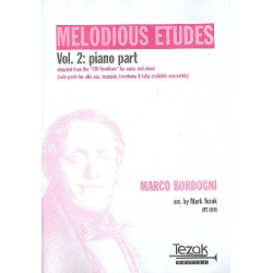 Melodious Etudes vol.2 : piano part - Marco Bordogni