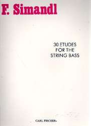 30 Etudes : for the string bass - Franz Simandl