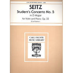 Student's Concerto no.5 op.22 : - Friedrich Seitz