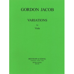 Variationen : für Viola solo - Gordon Jacob