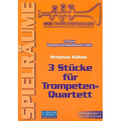 3 Stücke : für 4 Trompeten - Stephan Kühne