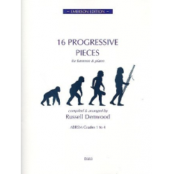16 progressive Pieces : for bassoon