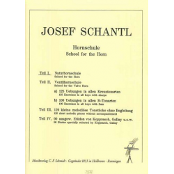 Schule Band 1: für Naturhorn - Josef Schantl
